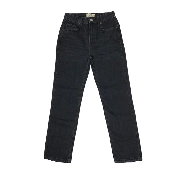 Free People high rise regular fit black jeans 25 - Picture 1 of 4